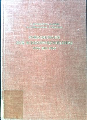 Imagen del vendedor de Forschungen zur Schizophrenielehre : 1956 - 1965. a la venta por books4less (Versandantiquariat Petra Gros GmbH & Co. KG)