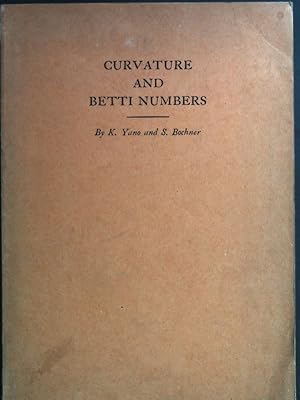 Bild des Verkufers fr Curvature and Betti Numbers. Annals of Mathematics Studies, Number 32. zum Verkauf von books4less (Versandantiquariat Petra Gros GmbH & Co. KG)