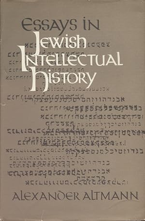 Seller image for Essays in Jewish Intellectual History. for sale by Fundus-Online GbR Borkert Schwarz Zerfa