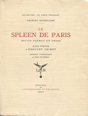 Image du vendeur pour Le Spleen de Paris. mis en vente par Librairie In-Quarto