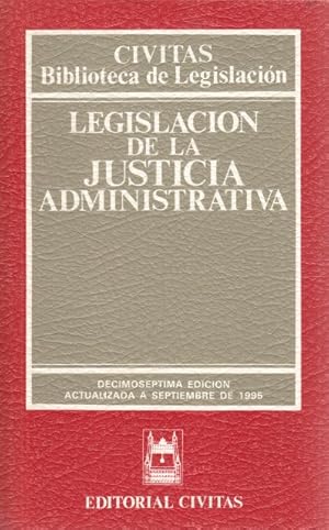 Seller image for LEGISLACIN DE LA JUSTICIA ADMINISTRATIVA. for sale by Librera Vobiscum