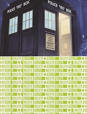 Doctor Who The Tardis Cybermen Delete 2x TV Show Postcard s