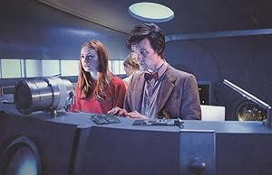 Dr Who Amy Pond & River Song On Byzantium Space Ship Postcard