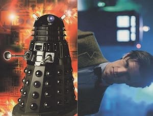Dr Who Dalek Commander Sec Tardis TV Show 2x Postcard s