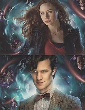 Dr Who Amy Pond 11th Doctor Silurians 2x TV Show Postcard s