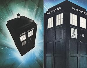 Dr Who Tardis Taking Take Off 2x Painting Postcard s
