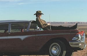 Matt Smith Dr Who on Classic Red Desert Car Advertising Postcard