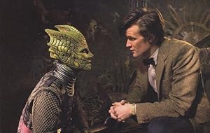 Dr Doctor Who & Alaya The Hungry Earth Silurians TV Show Postcard