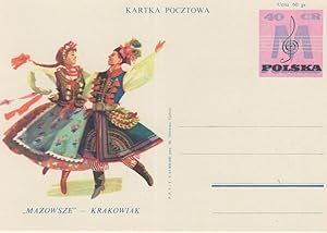 Poland Morris Dancing FDC Style PB Polish Postcard