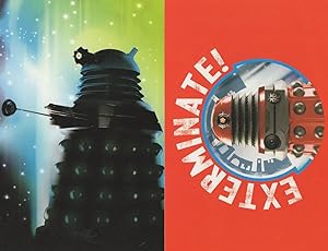 Dr Doctor Who Exterminate 2x Red Dalek TV Show Postcard s