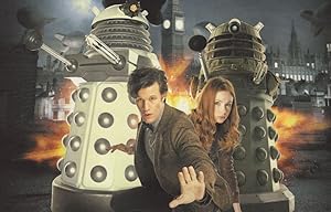 Dr Who & The Daleks Winston Churchill Advertising Poster Postcard