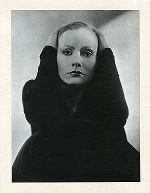 "Greta GARBO à HOLLYWOOD 1928" Annonce originale entoilée 1984