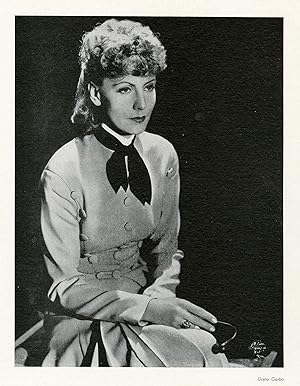 "Greta GARBO" Annonce-photo originale entoilée (1938)