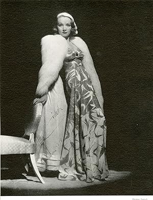 "Marlène DIETRICH" Annonce-photo originale entoilée (1938)
