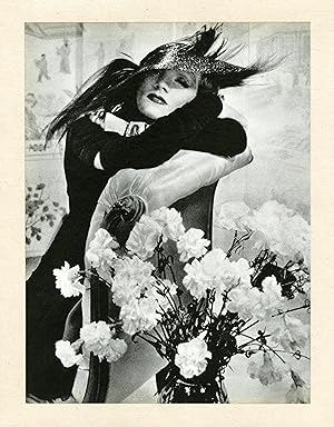 "Marlene DIETRICH à NEW YORK 1932" Annonce originale entoilée 1984