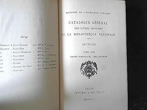 Bild des Verkufers fr Catalogue Gnral Des Livres Imprims Bibliothque Nationale: Auteurs, Vol 161 zum Verkauf von JLG_livres anciens et modernes