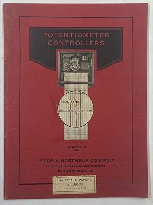 Image du vendeur pour POTENTIOMETER CONTROLLERS FOR AUTOMATIC TEMPERATURE CONTROL. Catalog No. 84 1925. Leeds & Northrup Company Electrical Measuring Instruments. Phildalphia, PA. [Catalogo industriale] mis en vente par Libreria antiquaria Dedalo M. Bosio