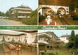 Bild des Verkufers fr Postkarte Carte Postale 73726498 Loeningen Hotel-Restaurant Deutsches Haus Teilansichten Lage-Standort L zum Verkauf von Versandhandel Boeger