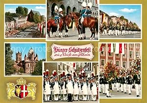 Postkarte Carte Postale 73730638 Neuss Buerger Schuetzenfest Teilansichten Neuss