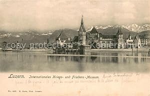 Bild des Verkufers fr Postkarte Carte Postale 13738713 Luzern LU Internat Kriegs und Friedens Museum zum Verkauf von Versandhandel Boeger