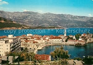 Postkarte Carte Postale 73733238 Budva Montenegro Panorama Kuestenort Hafen
