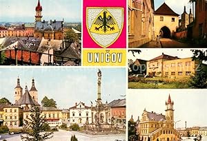 Postkarte Carte Postale 73735537 Unicov Maehrisch-Neustadt CZ Farni kostel a barokni sousosi jedn...