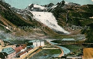 Bild des Verkufers fr Postkarte Carte Postale 13737913 Rhonegletscher Glacier du Rhone VS Panorama zum Verkauf von Versandhandel Boeger