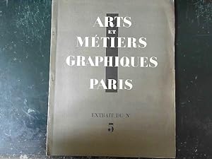 Seller image for Arts et mtiers graphiques de paris EXTRAITS DU N5 for sale by JLG_livres anciens et modernes
