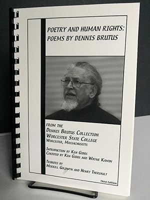 Immagine del venditore per Poetry and Human Rights: Poems By Dennis Brutus venduto da Bedlam Book Cafe