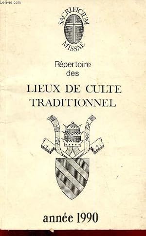 Bild des Verkufers fr Rpertoire des lieux de culte traditionnel. Anne 1990 zum Verkauf von Le-Livre