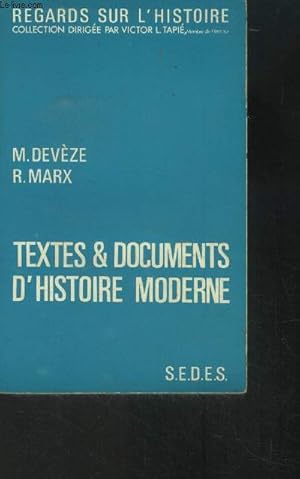 Seller image for Textes et documents d'histoire moderne for sale by Le-Livre