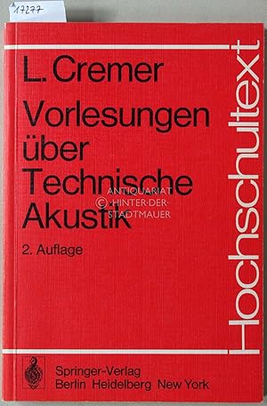 Immagine del venditore per Vorlesungen ber Technische Akustik. [= Hochschultext] venduto da Antiquariat hinter der Stadtmauer