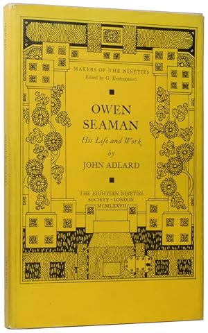 Immagine del venditore per Owen Seaman: His Life and Work. Makers of the Nineties, Edited by G. Krishnamurti venduto da Adrian Harrington Ltd, PBFA, ABA, ILAB