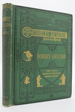 DOMBEY AND SON (FROM THE WORKS OF CHARLES DICKENS HOUSEHOLD EDITION) (Fine Victorian Binding)