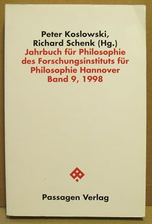 Seller image for Jahrbuch fr Philosophie des Forschungsinstituts fr Philosophie Hannover, Band 9, 1998. for sale by Nicoline Thieme