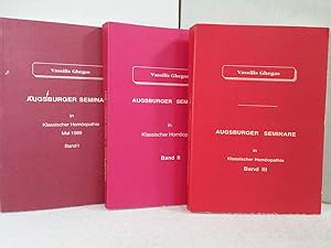 Augsburger Seminare in Klassischer Homöopathie - 3 Bände - Band 1: 1. Seminar, Mai 1989 - Band 2:...