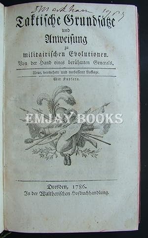 Imagen del vendedor de Taktische Grundstze und Anweisung zu militarischen Evolutionen. a la venta por EmJay Books