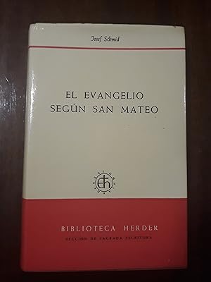 El Evangelio según San Mateo