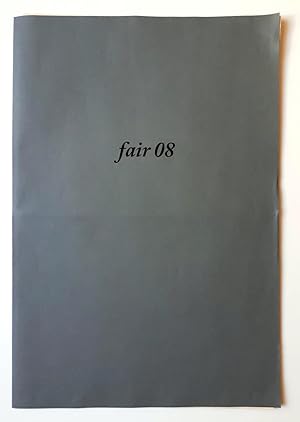 Bild des Verkufers fr fair - Zeitung fr Kunst & sthetik - Nr. 08 - Helmut Federle, Paul Virilio, Jrgen Klauke etc. - 31x45 cm zum Verkauf von Verlag IL Kunst, Literatur & Antiquariat