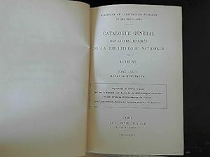 Bild des Verkufers fr Catalogue gnral des livres imprims Bibliothque nationale Volume 74 zum Verkauf von JLG_livres anciens et modernes