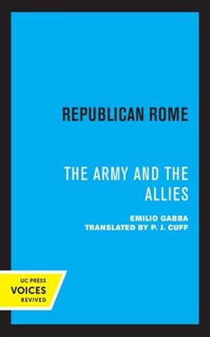 Immagine del venditore per Republican Rome : The Army and the Allies venduto da GreatBookPrices