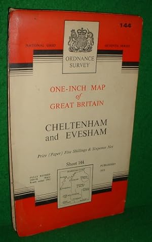 ORDNANCE SURVEY ONE INCH MAP OF GREAT BRITAIN CHELTENHAM and EVESHAM SEVENTH SERIES Sheet144