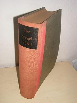 Der Spiegel, 12. Jahrgang, 1958, Band 1, Hefte 1-18, gebundene Ausgabe,