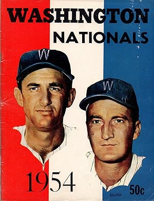 Washington Nationals 1954 Yearbook