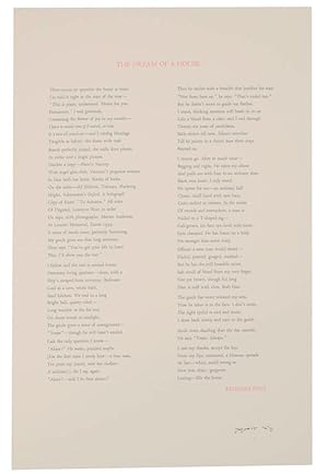 The Dream of a House (Signed Broadside)