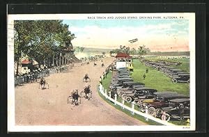 Postcard Altoona, PA, Race Track and Judge Stand, Driving Park