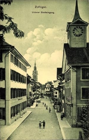 Ansichtskarte / Postkarte Zofingen Kanton Aargau, Unterer Stadteingang