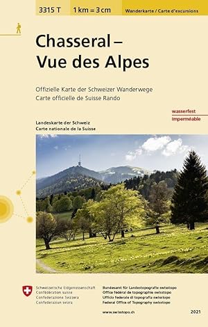 Image du vendeur pour Swisstopo 1 : 33 333 Chasseral - Vue des Alpes mis en vente par moluna