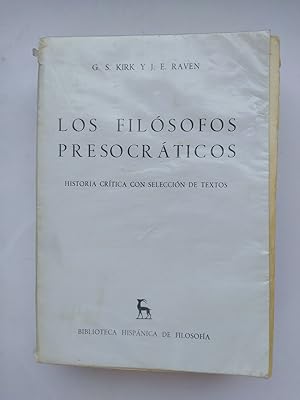 Seller image for Los filsofos presocrticos. for sale by TraperaDeKlaus