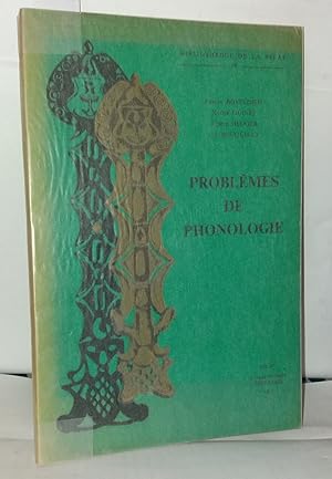 Imagen del vendedor de Problmes de phonologie a la venta por Librairie Albert-Etienne